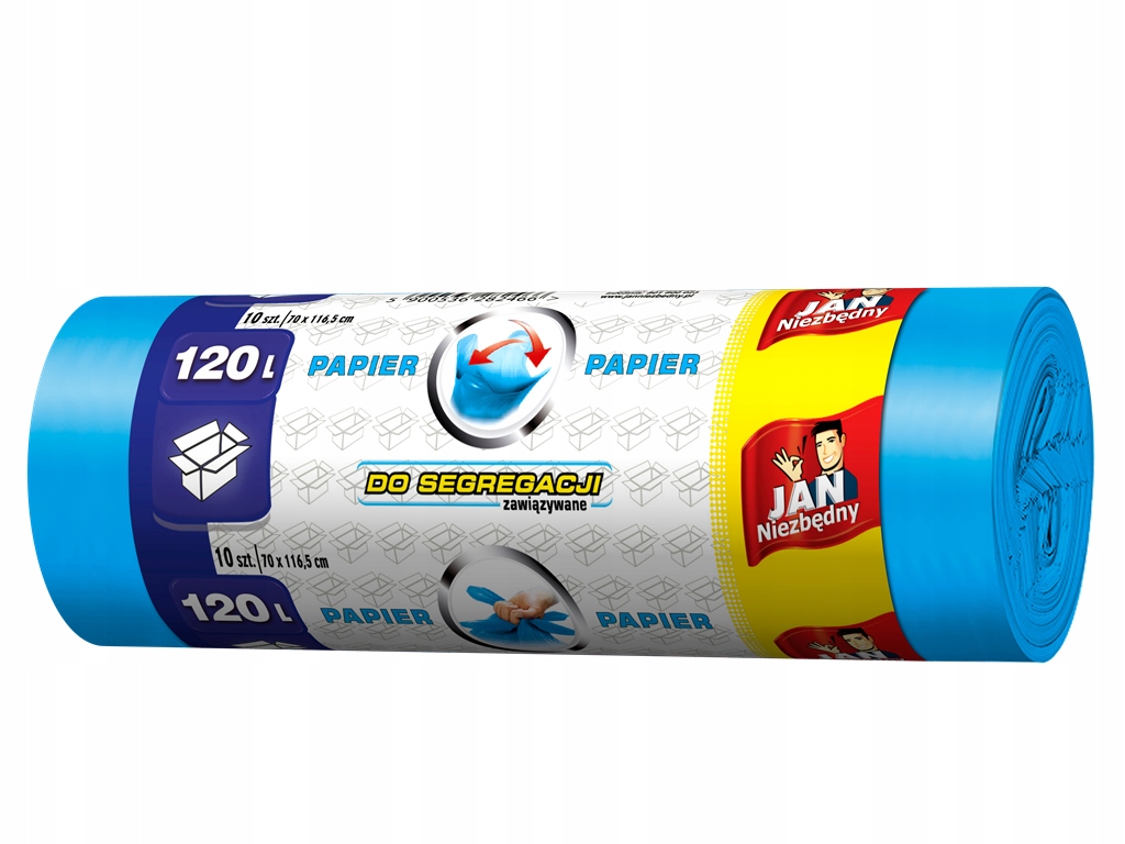 

Worki na śmieci do segregacji papier 120l 10 szt.