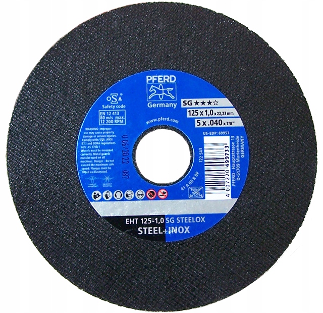 

Tarcza do tarcze cięcia 125 Pferd SG-Elastic Inox