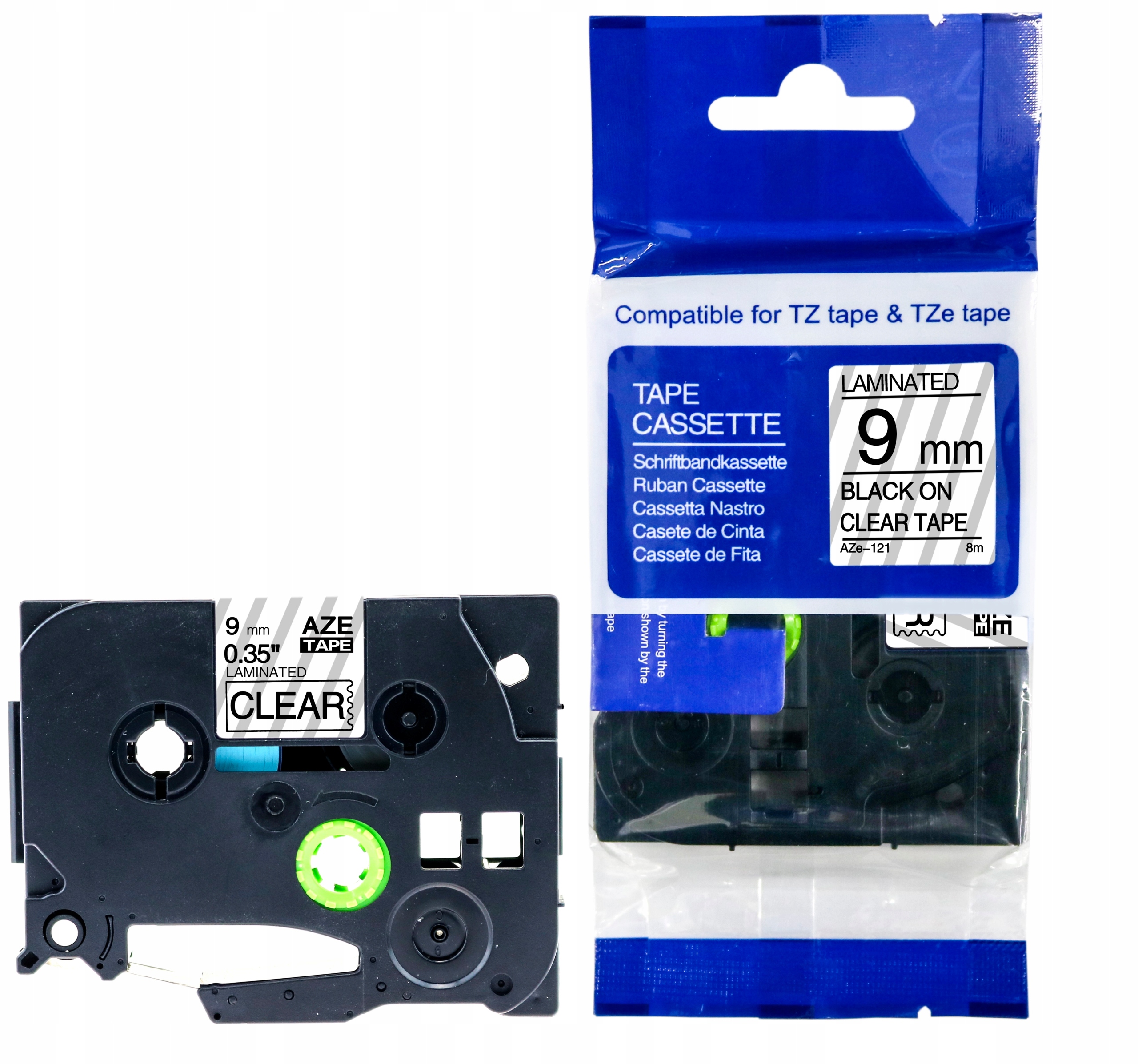 

Taśma Do Brother TZe-121 9mm Przezroczysta TZ-121