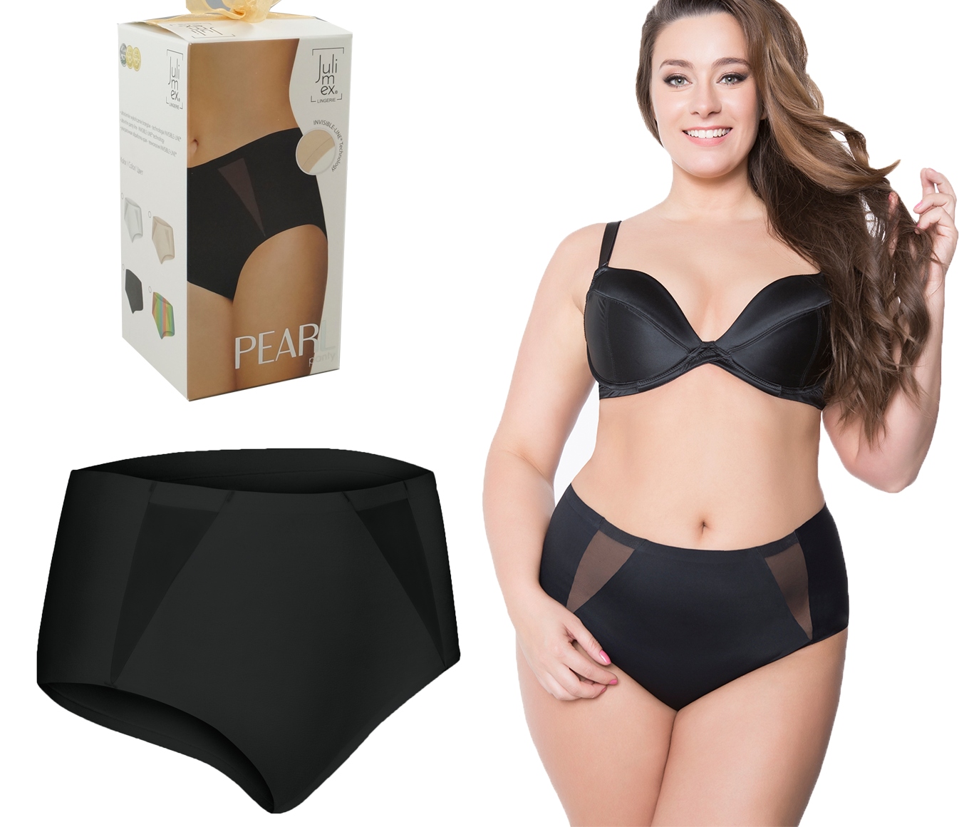 

Figi pearl majtki bezszwowe Julimex kolory r XXL