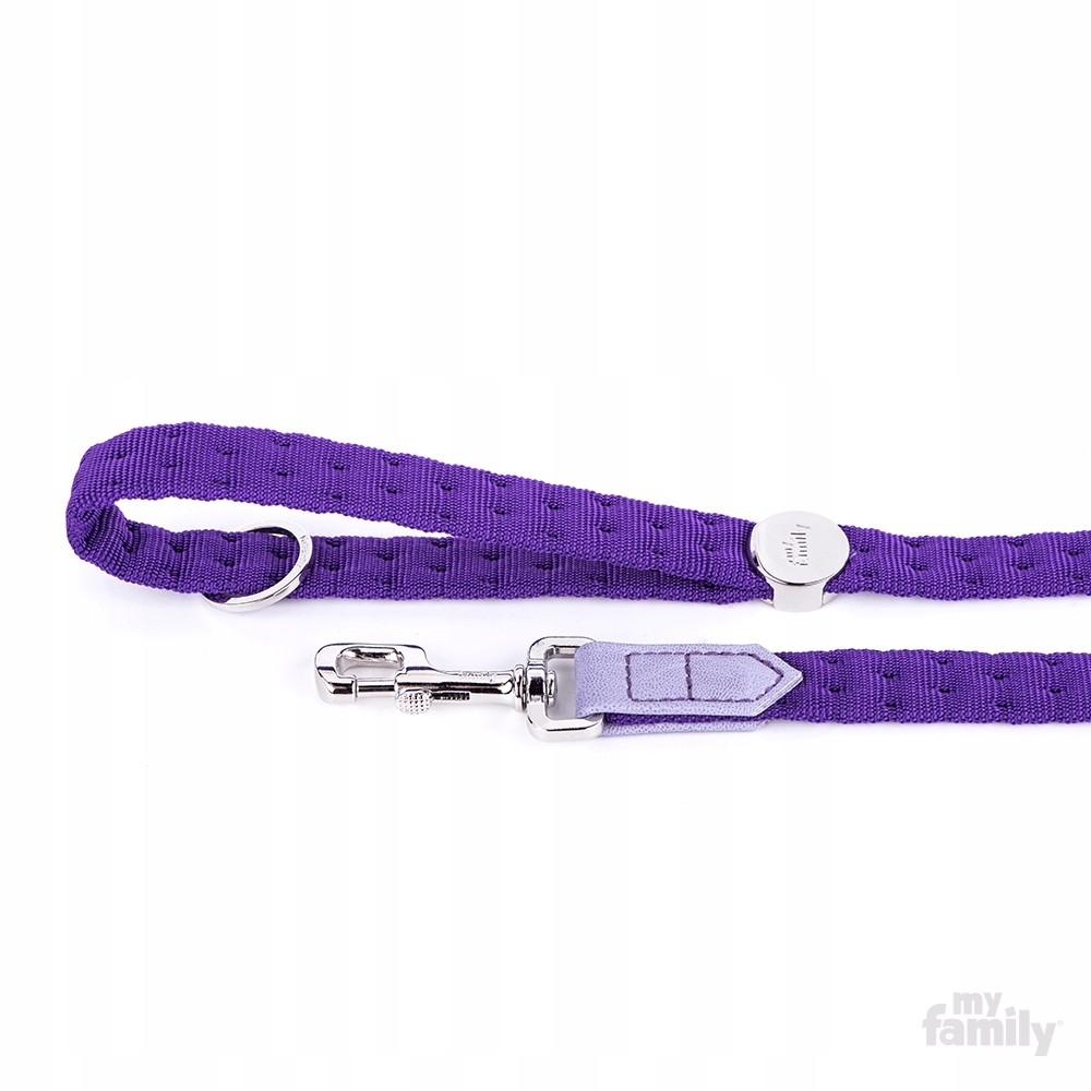 

MyFamily Milano Smycz Fioletowa Nylon S 110cm 5035