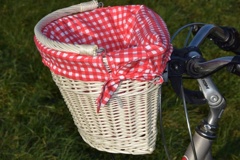 Koszyk wiklinowy na ROWER clik kosz +obszycie 16wz Model wiklinowe-cuda