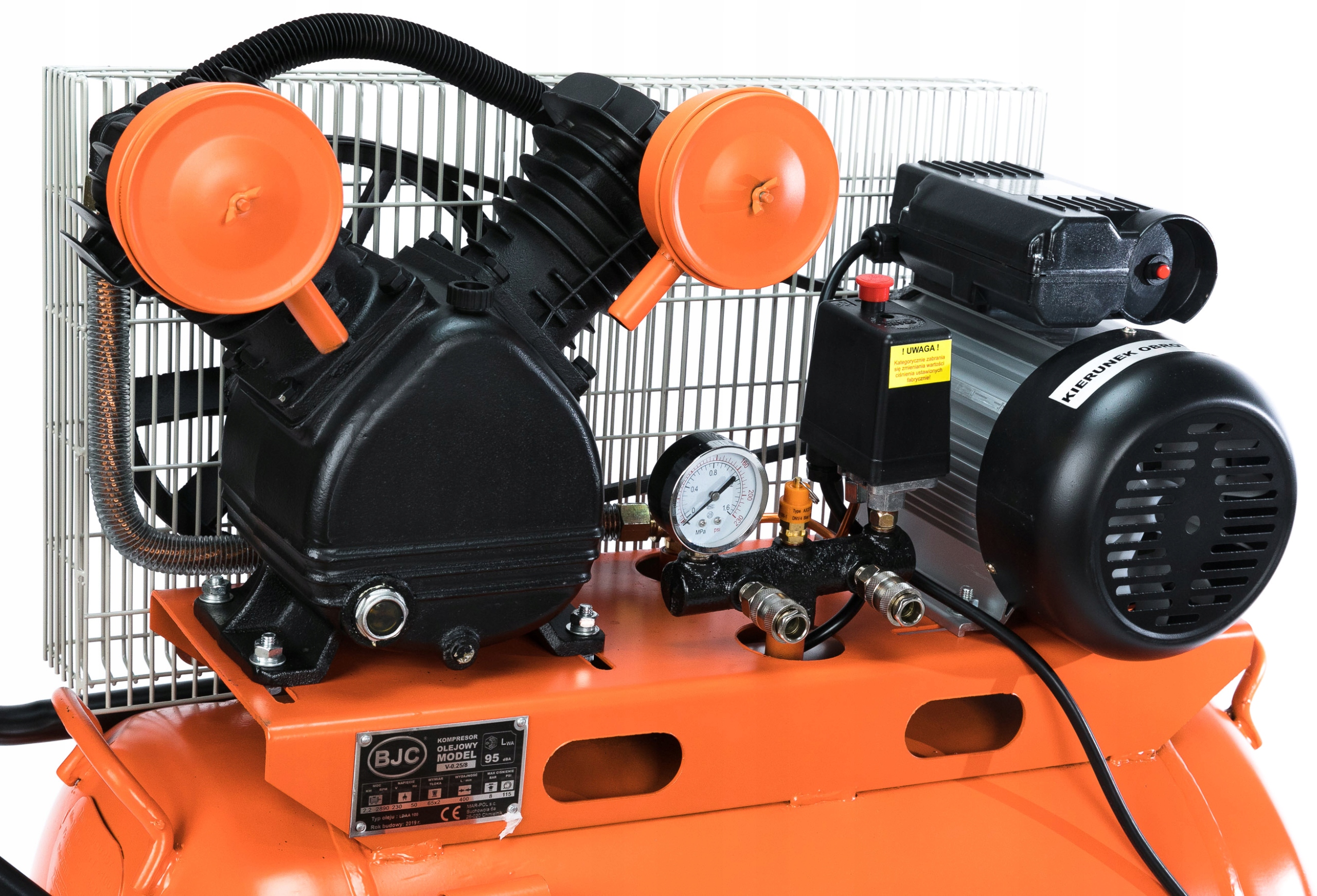 KOMPRESOR OLEJOWY 115L SPRĘŻARKA POWIETRZABJC 2 TŁOKI Model M88014V