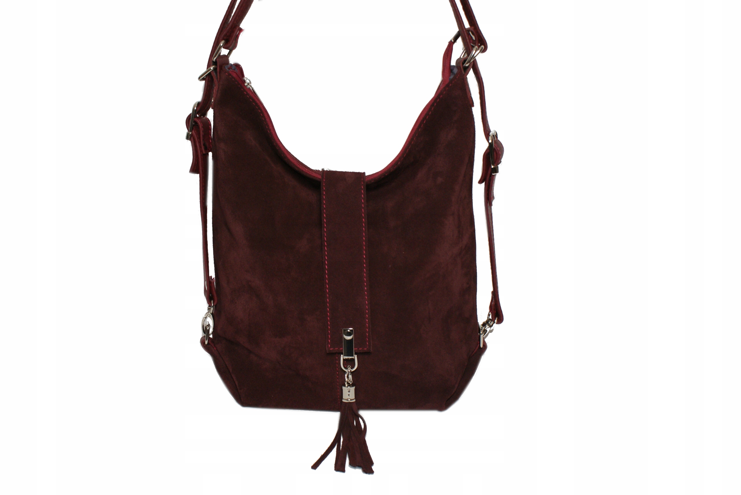 SKÓRZANA TOREBKA-PLECAK DAMSKA WOREK WŁOSKA SKÓRA Marka inna