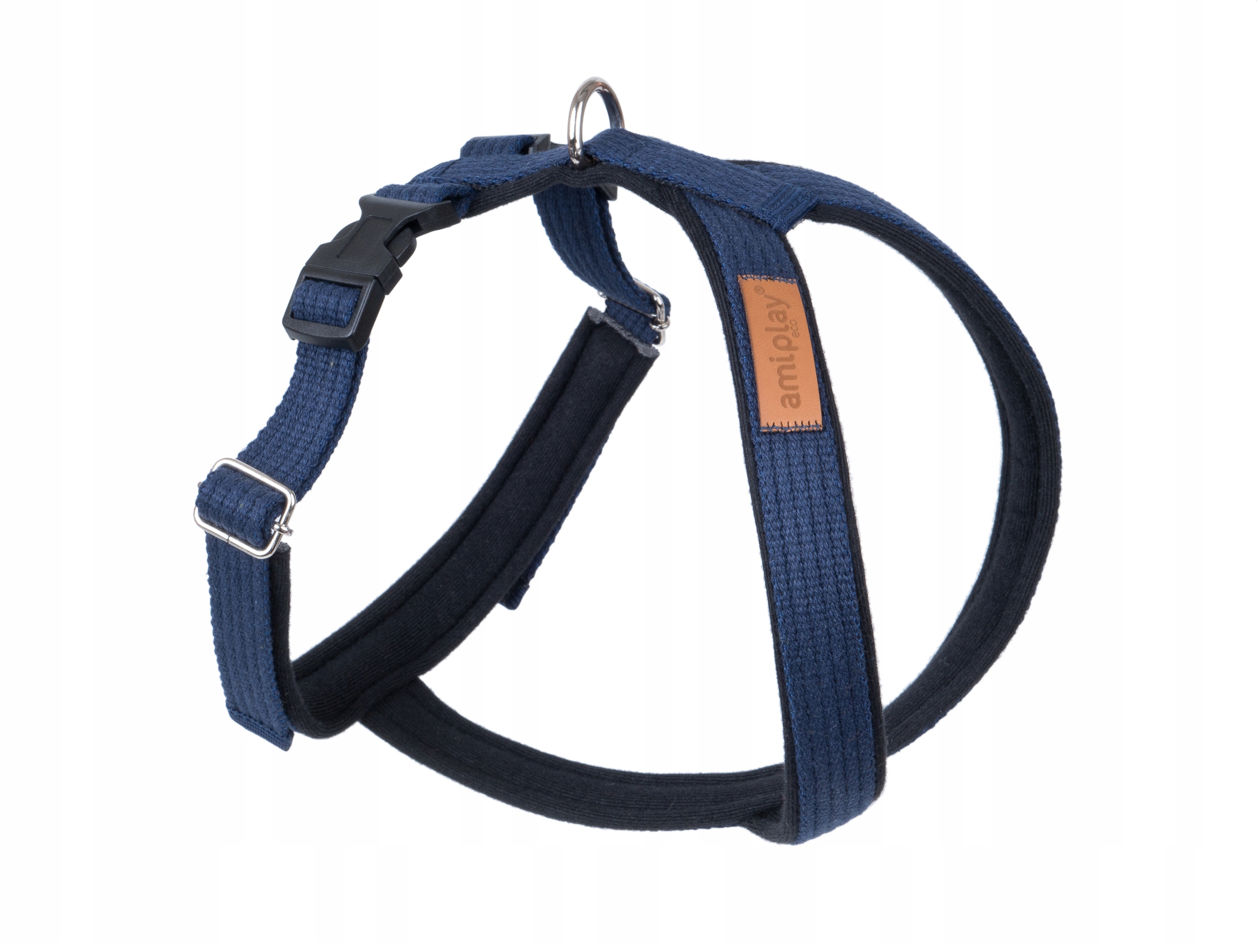 

amiplay Mocne szelki Grand Soft Cotton L Granatowe