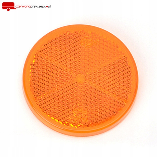 ODBLASK samoprzylepny POMARAŃCZOWY okrągły fi61mm Marka WAS