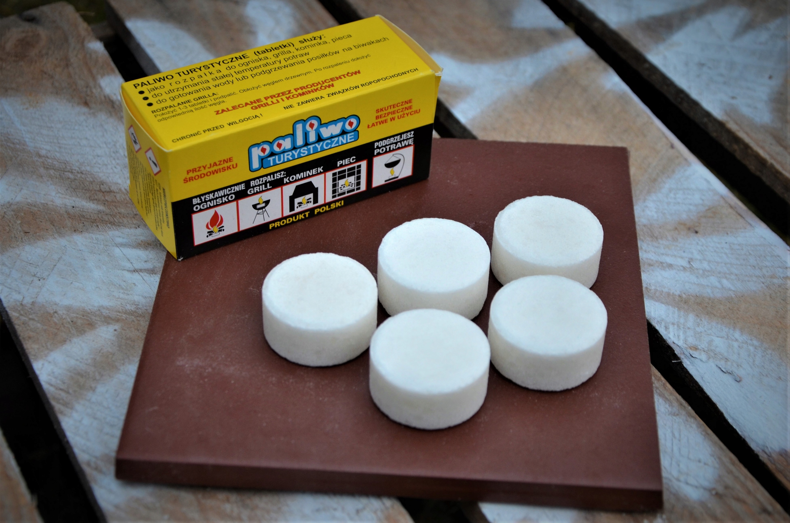 

Paliwo Turystyczne stałe tabletki 5x20g survival