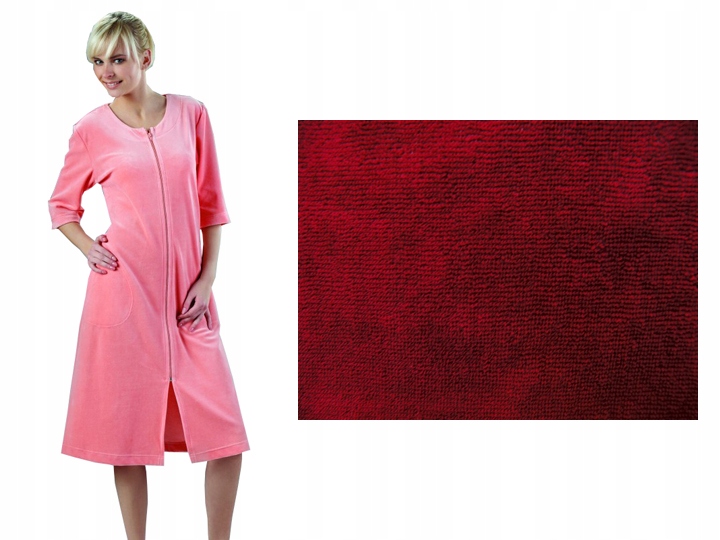 

Podomka na suwak Duże Rozmiary Bawełna 6XXXL Bordo