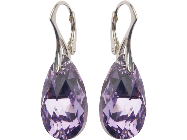 

Kolczyki Swarovski Migdał 22mm Violet Cal