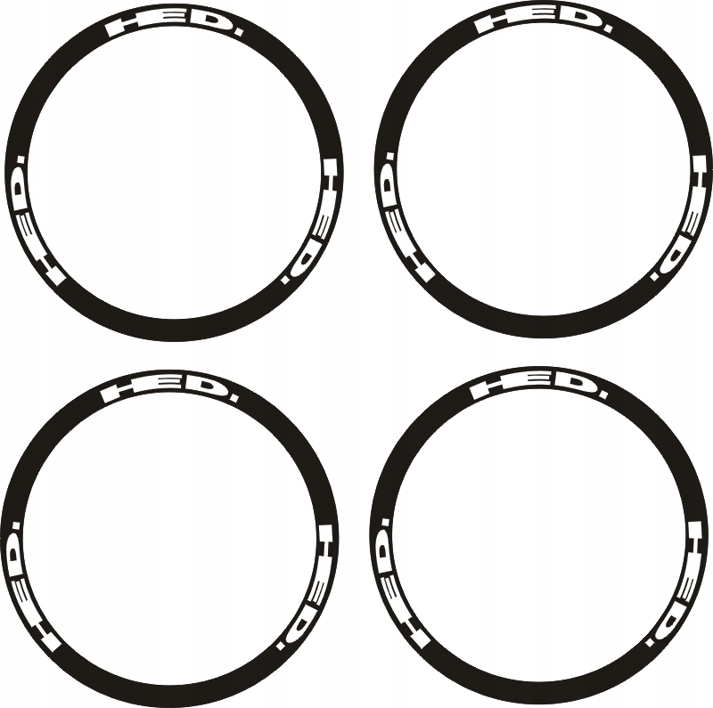 HED naklejki na koła obręcze 27’ 28’ 29’