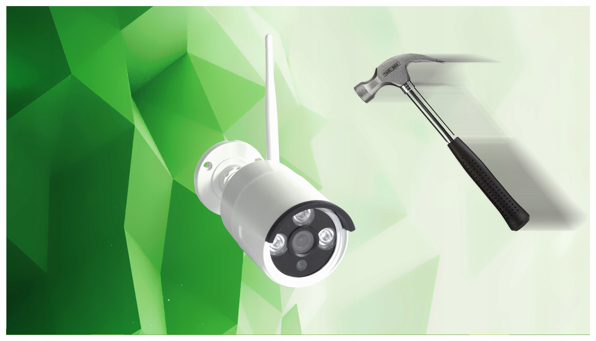 ZESTAW DO MONITORINGU rejestrator 4 KAMERY wifi HD Klasa szczelności kamery IP66