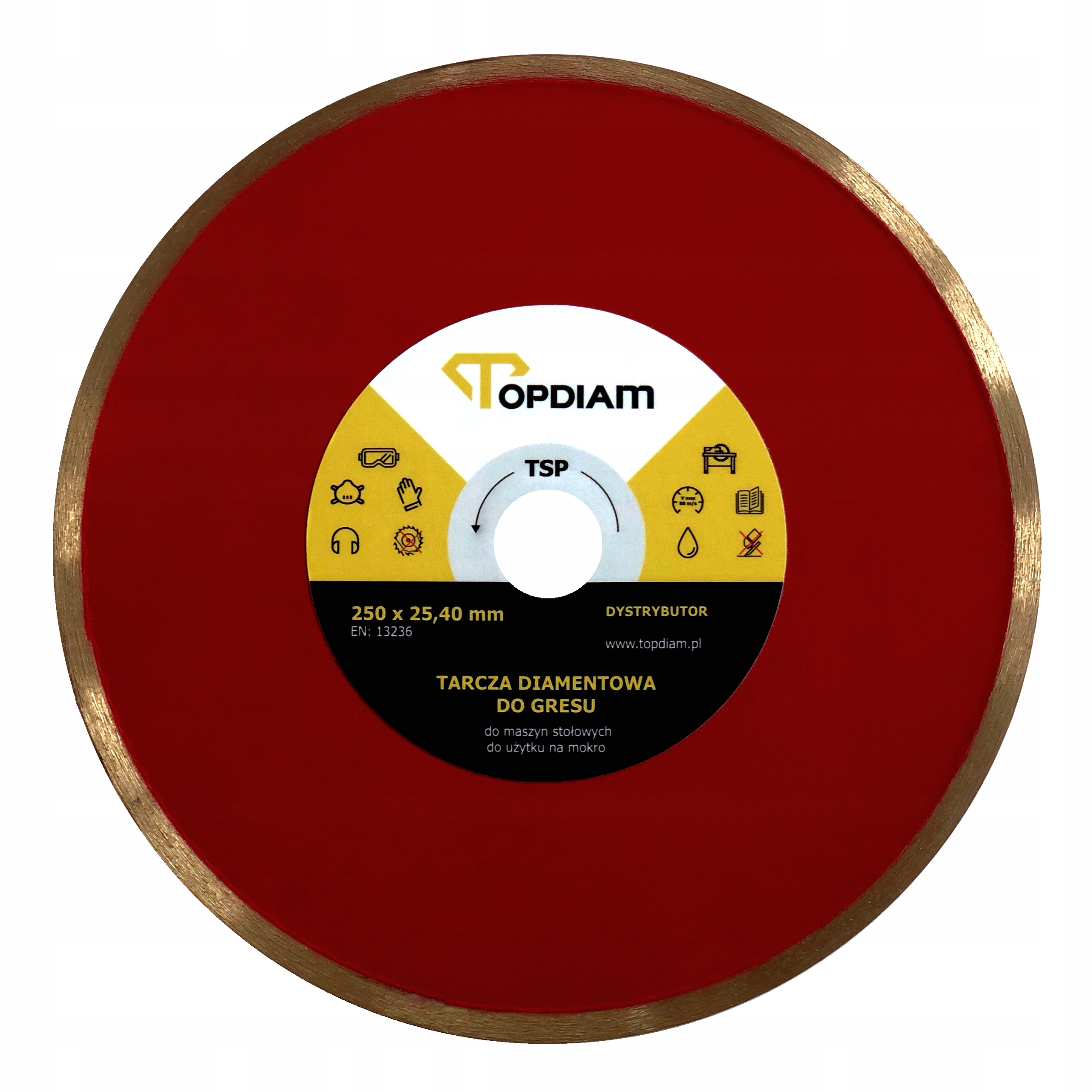 

Topdiam Tsp - Tarcza do gresu ceramiki 250 x 25,40