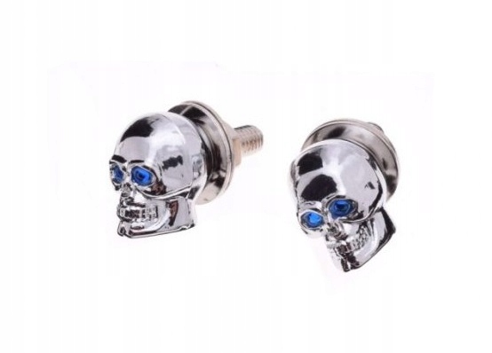 ŚRUBY TABLICY REJESTRACYJNEJ CZASZKI CHROM Producent Wilmat