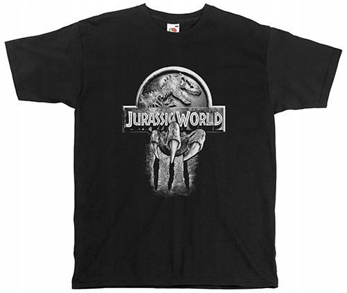 

koszulka jurassic park jurajski raptor jaws Różne