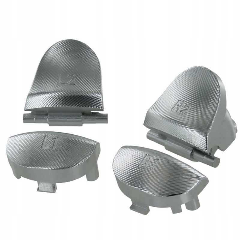 Sada Tlačítek Trigger Alu Cnc R2 L2 R1 L1 PS4 Stříbrná JDM-001/011/020