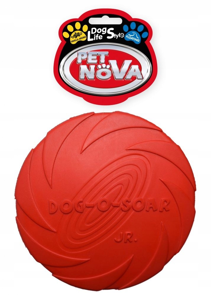 

Frisbee Dysk gumowy 15cm czerwony Pet Nova