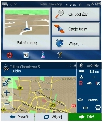 NAWIGACJA GPS 7 EU PL UROUTE IGO PRIMO TIR ANDROID Model 84F55TMC