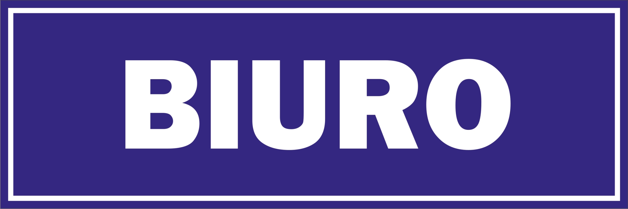 

Naklejka Biuro 30X10 CM