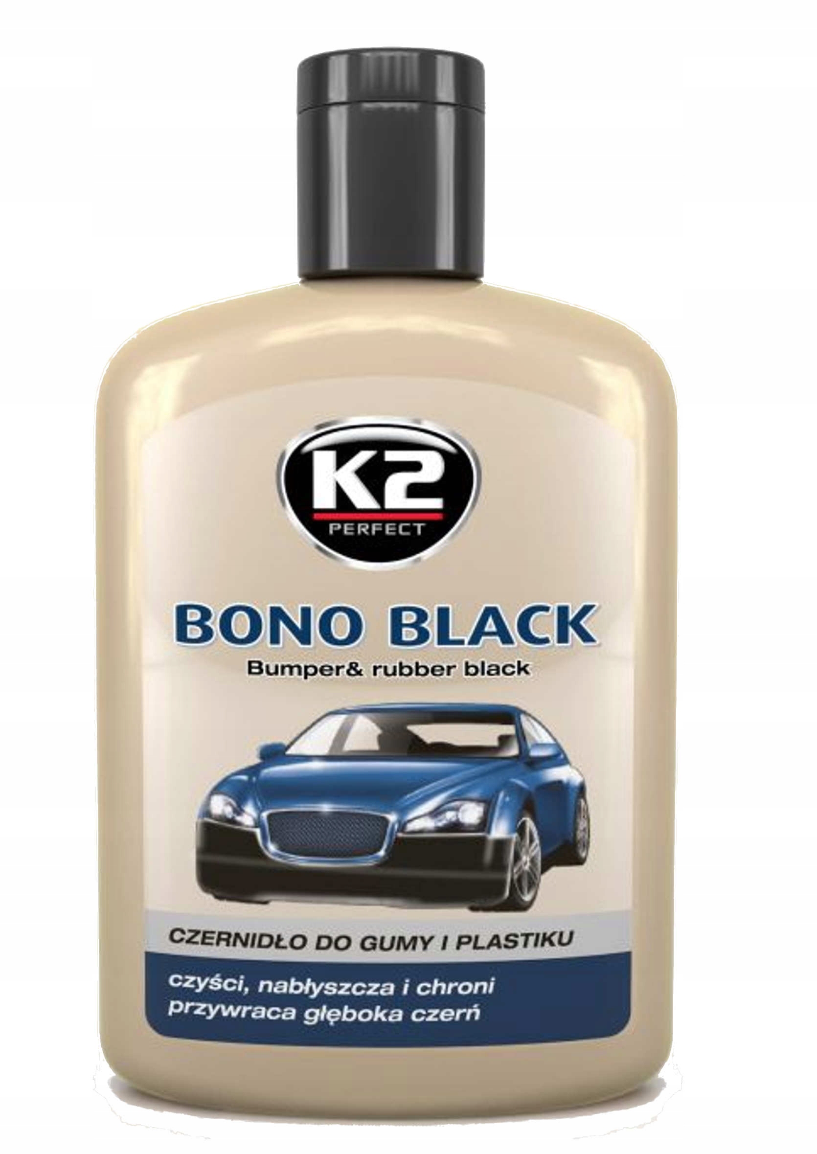 

K2 Bono Black Czernidło do gumy i plastików 200ml