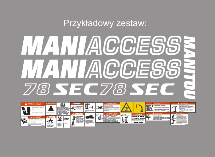 Samolepky – přelepka Manitou Sec 78 100 120
