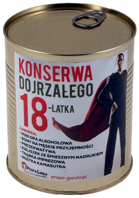 

Konserwa Odlotowego 18 Latka Prezent Na Urodziny