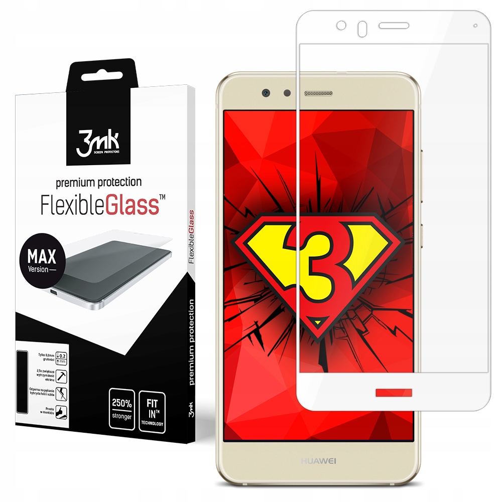 

Szkło full ochrona 3mk Fg Max Huawei P10 Lite 02mm