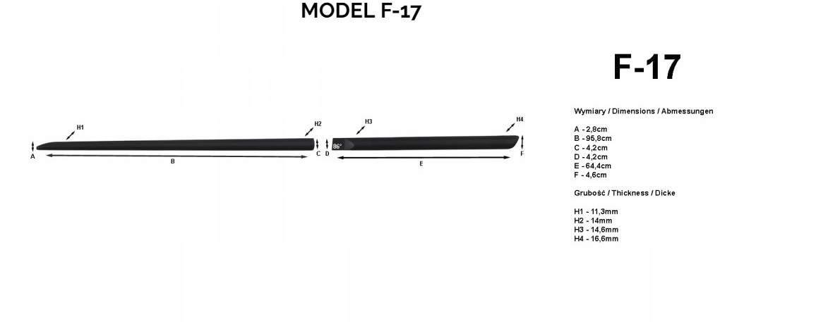 LISTWY BOCZNE LISTWY DRZWI KIA VENGA 2009-19 Producent części RIDER