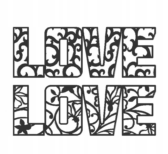 

Love Miłość Duży Napis Do Powieszenia Ślub Wesele