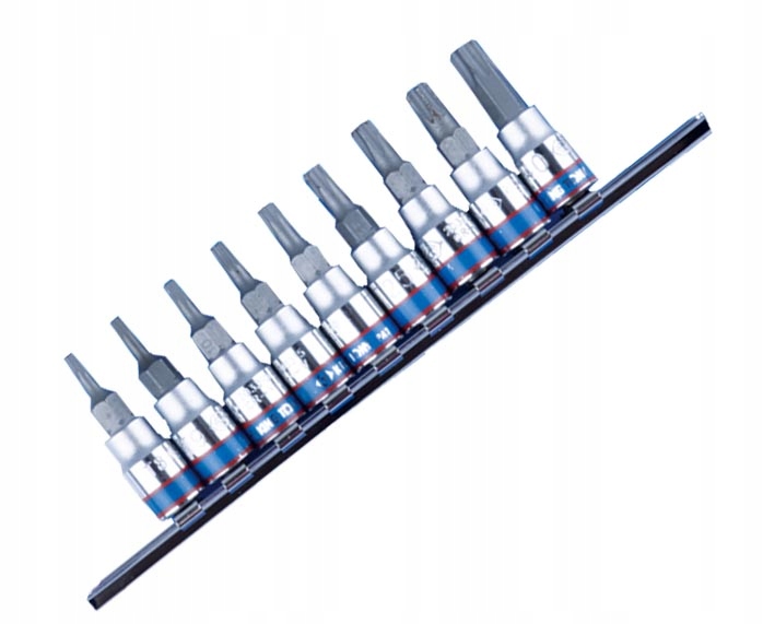 

Nasadki 1/4 bity Torx T8-T40 9szt King Tony 2109PR