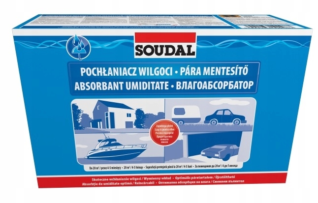 

Soudal Pochłaniacz Wilgoci Osuszacz Wydajny 1000g