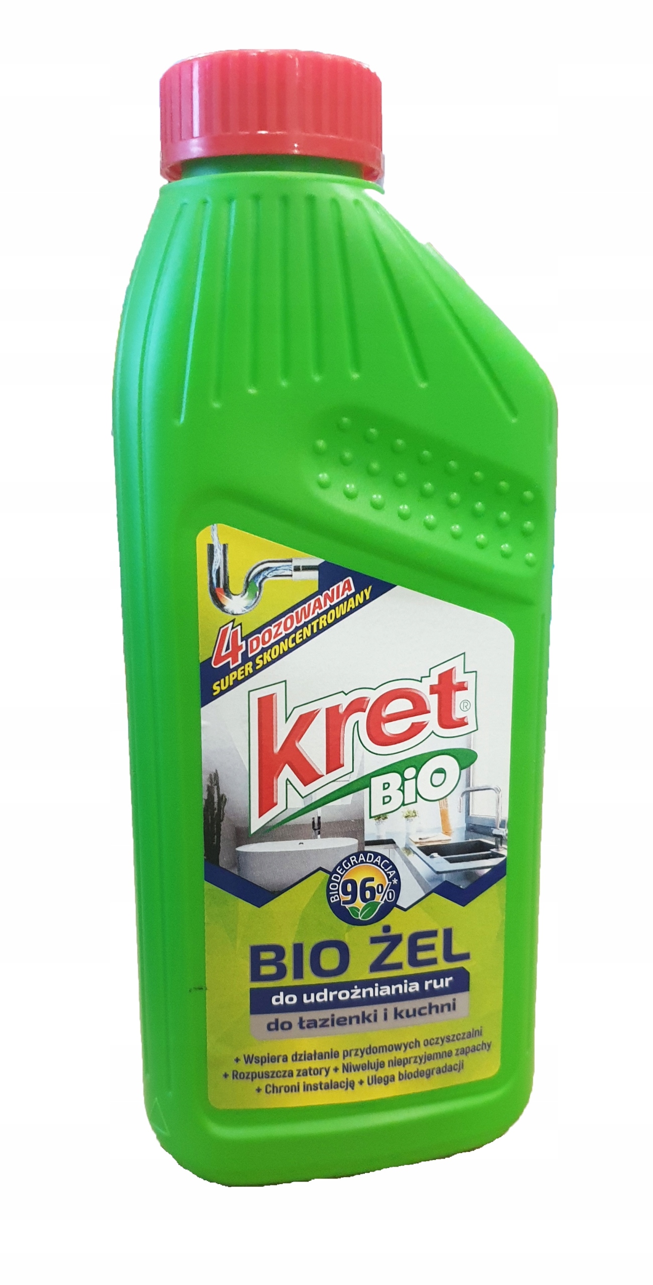 

Udrażniacz do rur Kret BiO Eko do łazienki kuchni