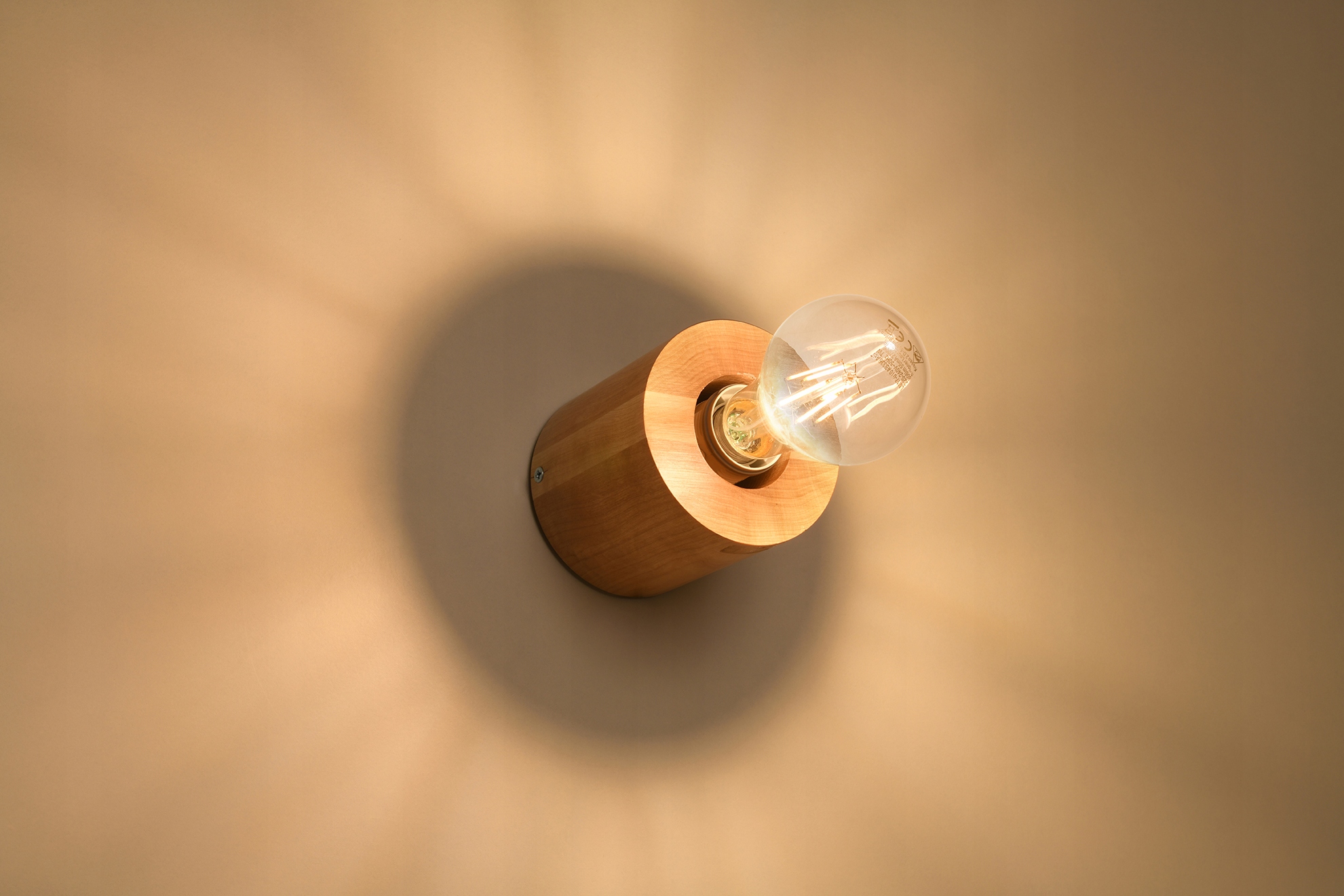 DREWNIANA Lampa Kinkiet Na Ścianę SALGADO LED Liczba punktów światła 1