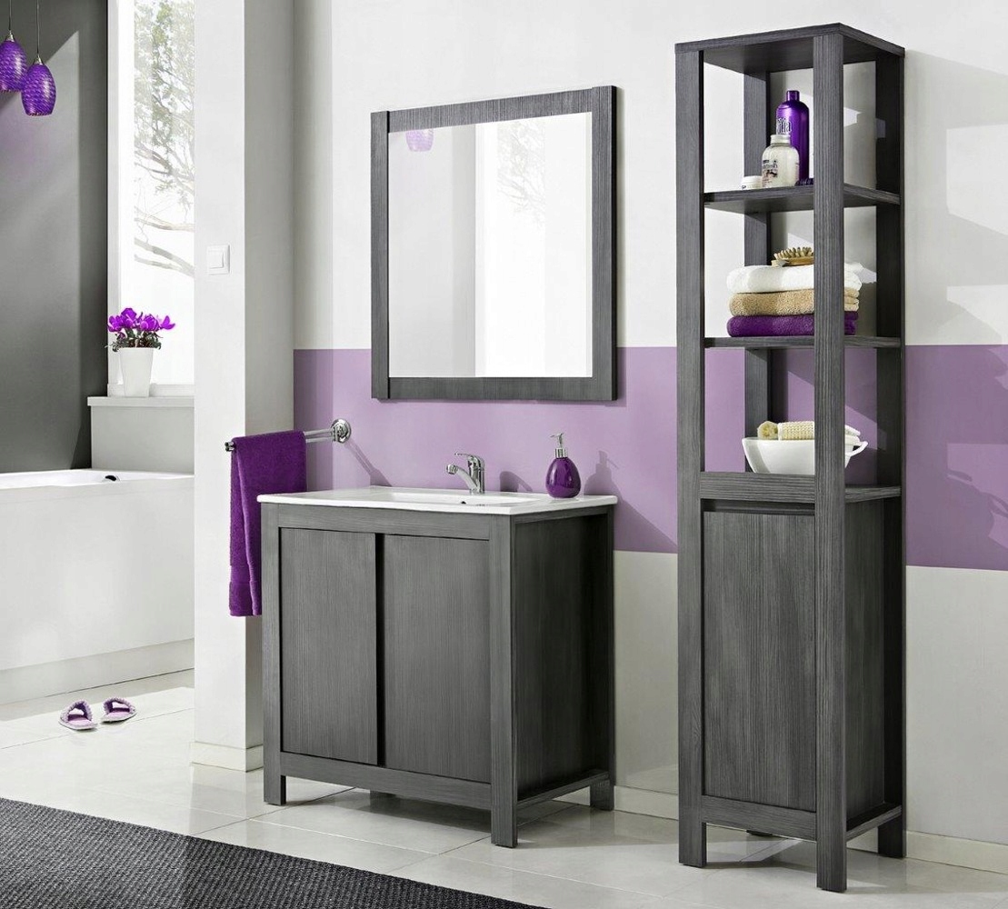 ZESTAW MEBLI ŁAZIENKOWYCH CLASSIC GRAFIT 60 CM