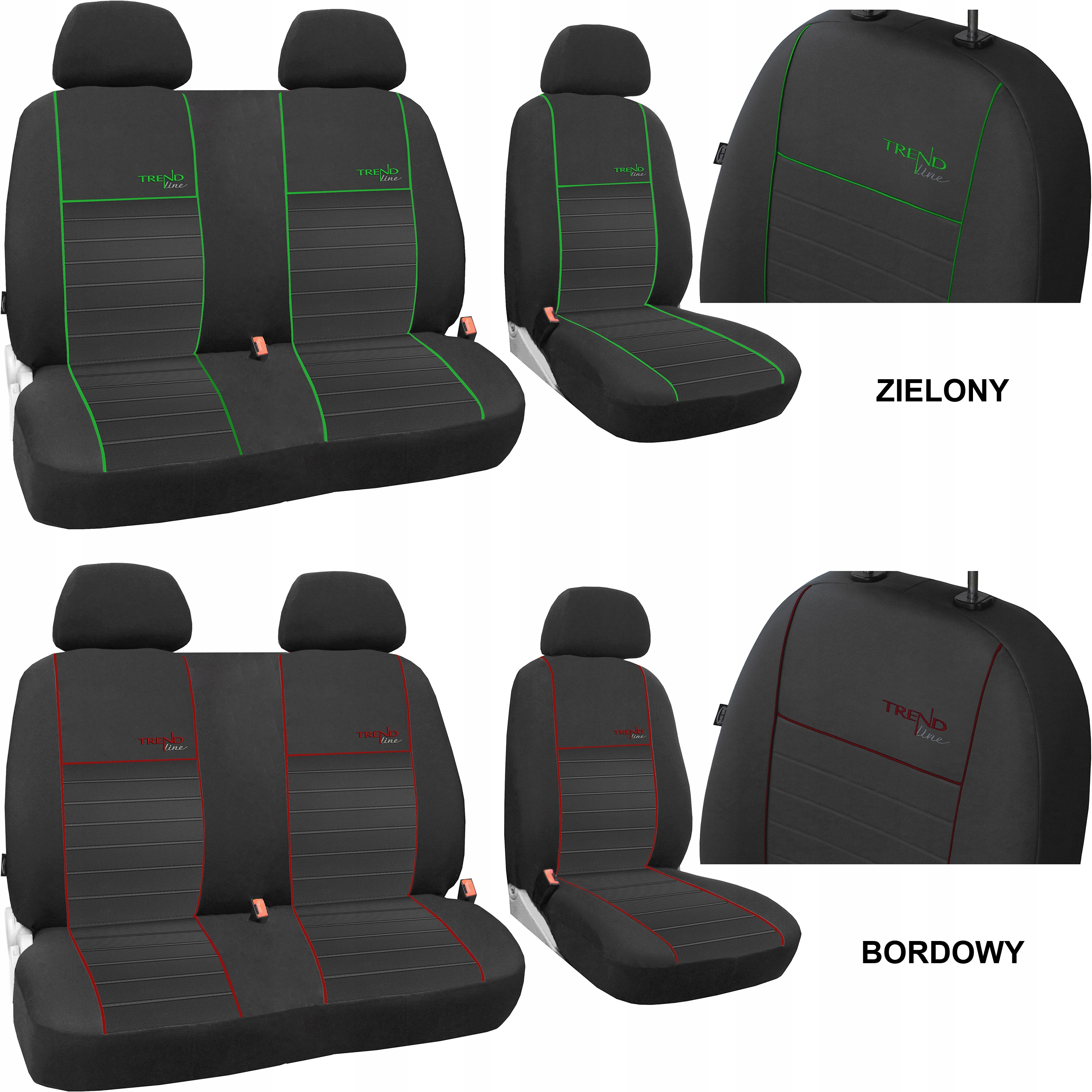 POKROWCE MIAROWE NA SIEDZENIA ISUZU L35 EASY 2+1 Materiał materiał tapicerski