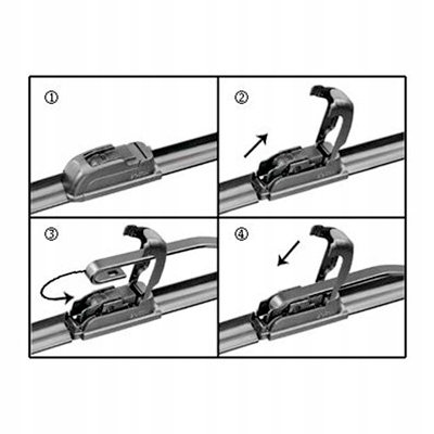 OPEL TIGRA B 2004-2009 WYCIERACZKI PRZÓD RAIN-PRO Pióro pasażera 450 mm