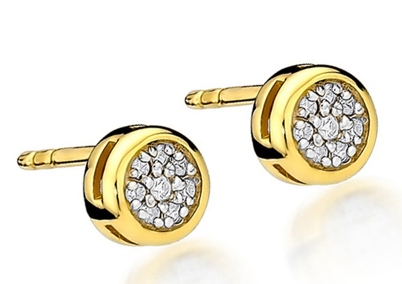 

Kolczyki Złote Z Brylantami 0,09ct
