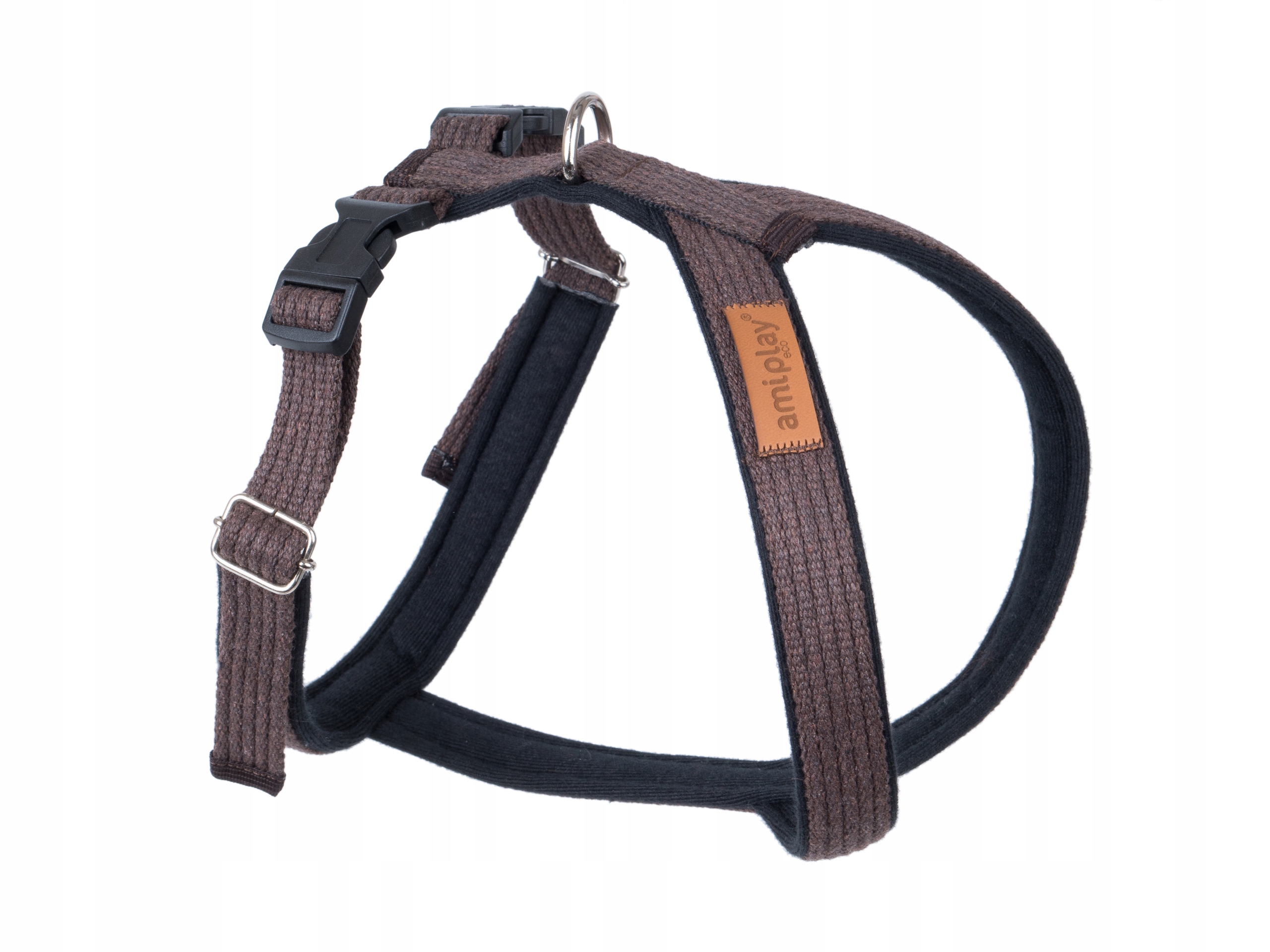 

amiplay Mocne szelki Grand Soft Cotton L Brązowe