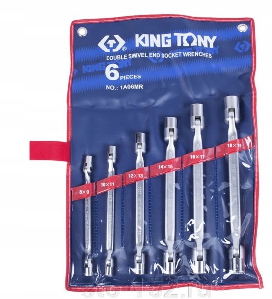 Nástrčné Kľúče 8-19 mm 6ks Puzdro King Tony 1A06MR