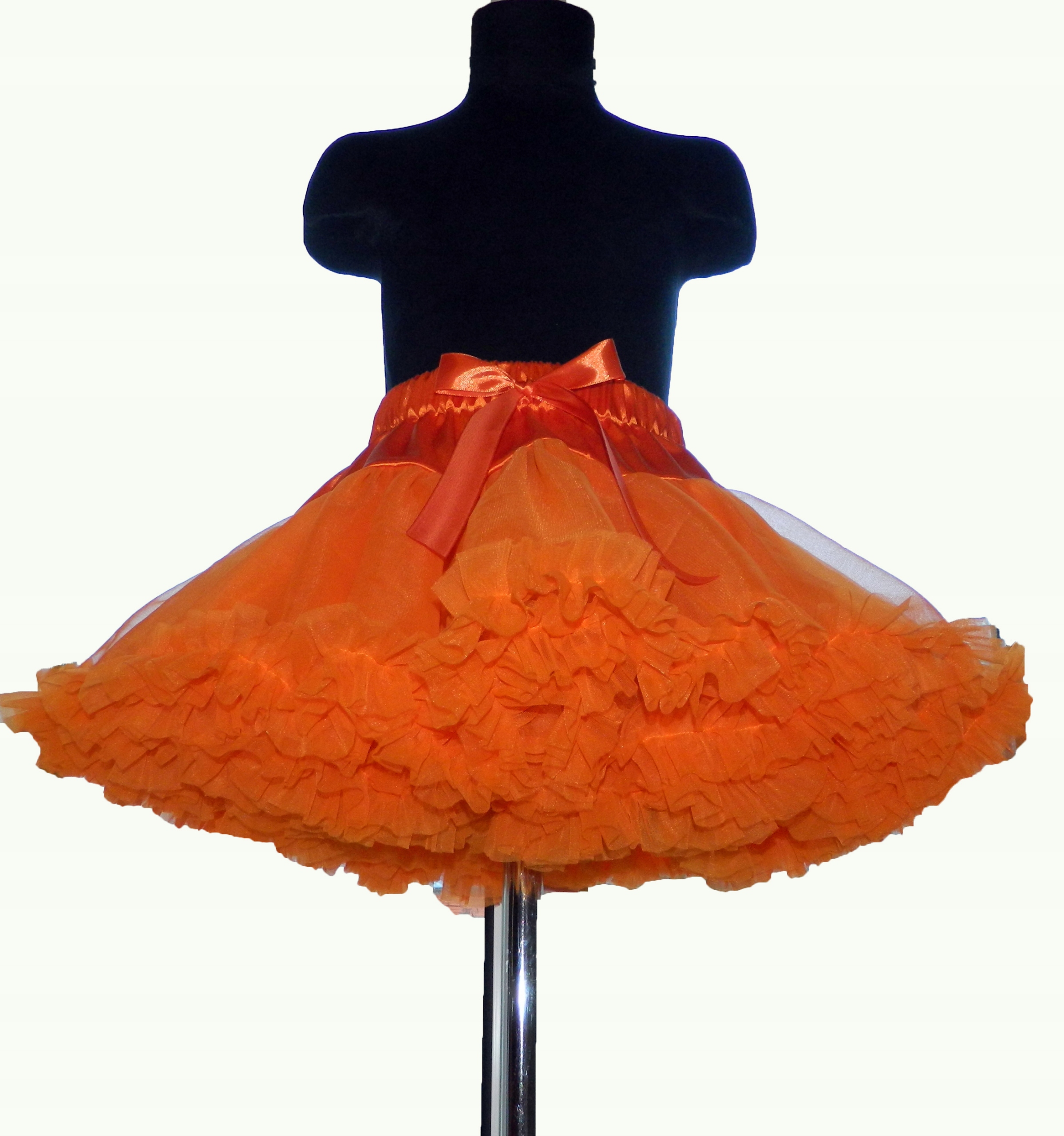 SPÓDNICZKA SPÓDNICA TIULOWA TIUL 4 WARSTW GOTYK Długość midi