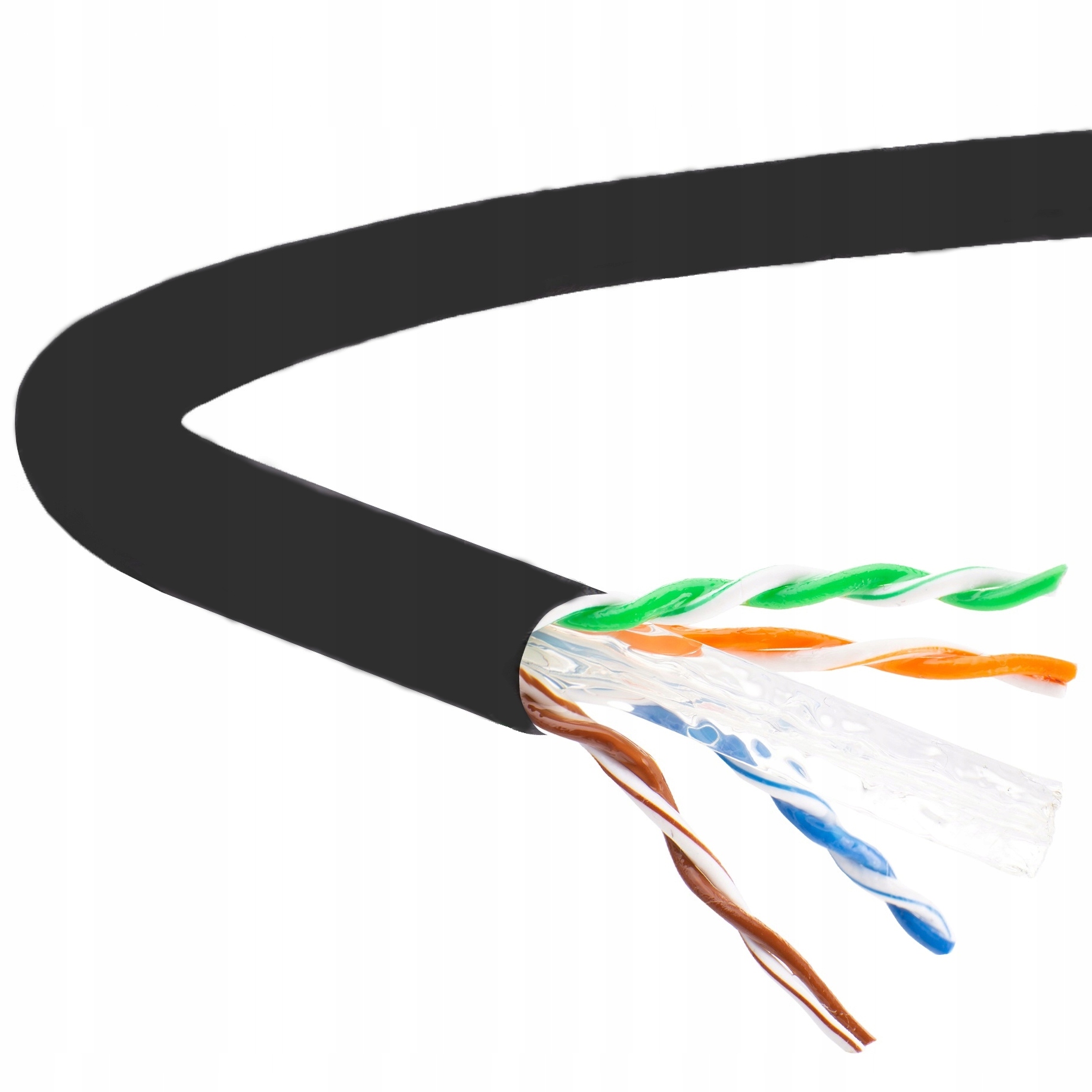 

Kabel skrętka Utp kat.6 zewnętrzny Żel miedź RJ45