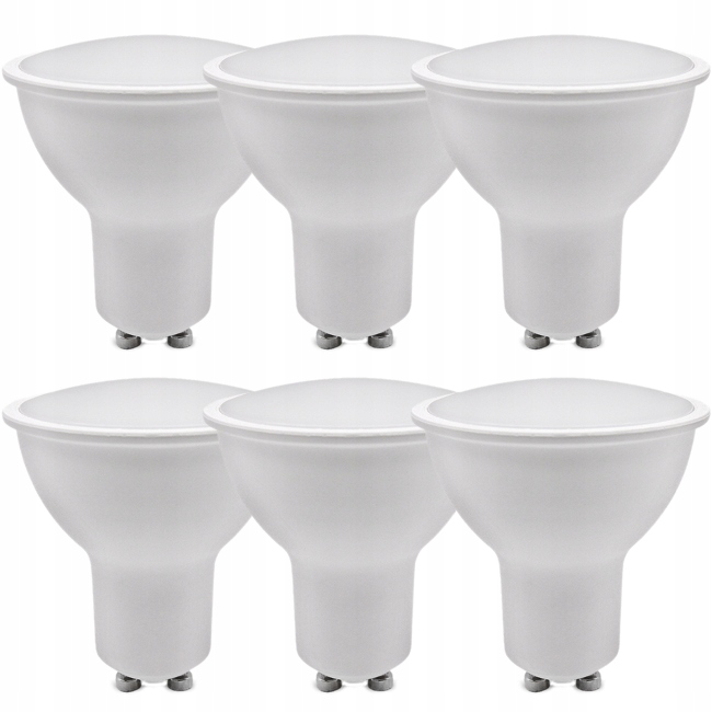 

6x Żarówka Led GU10 9W Neutralna Biała Kobi