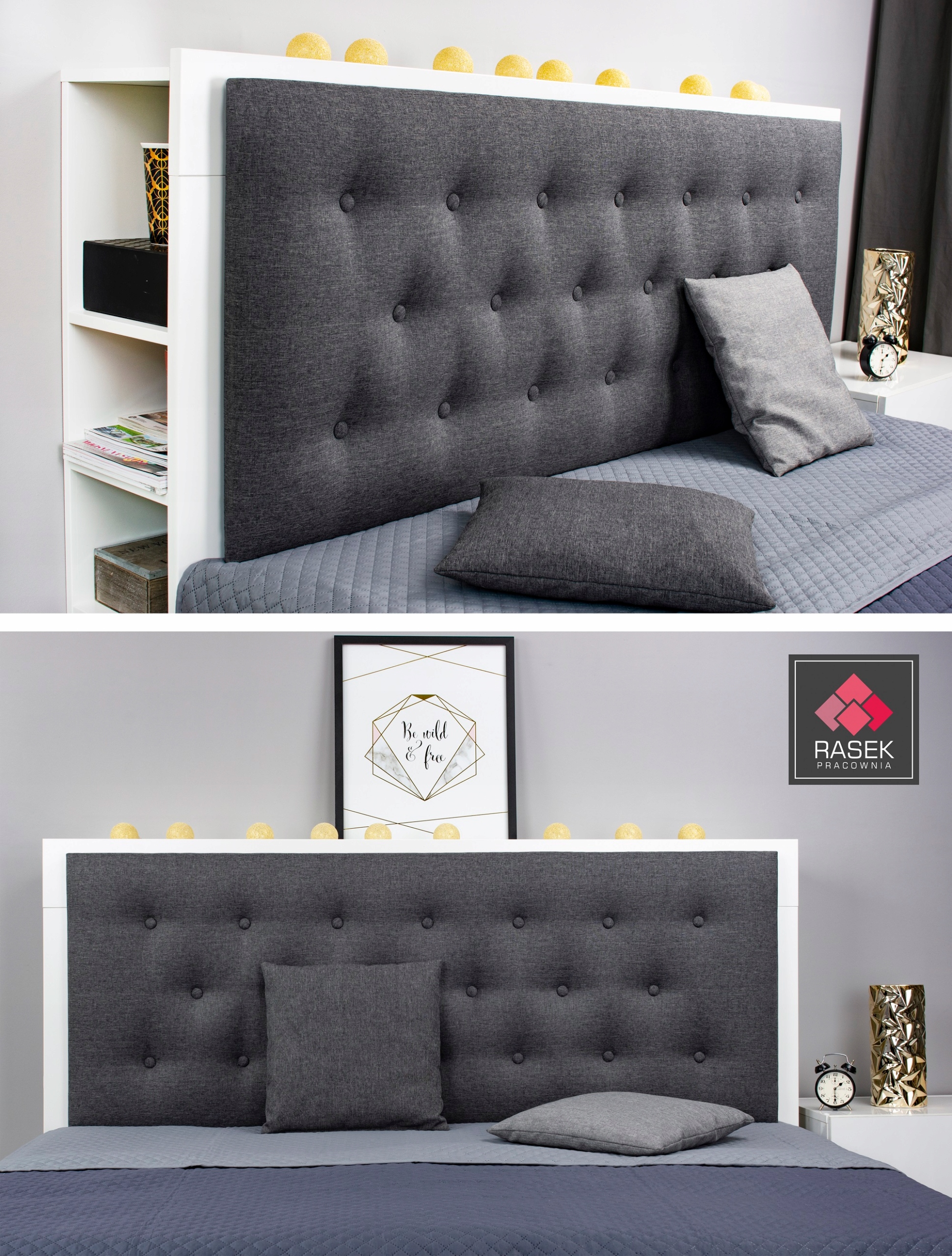 WEZGŁOWIE PIKOWANE CLASSIC Zagłówek 160x60 Marka Inny producent