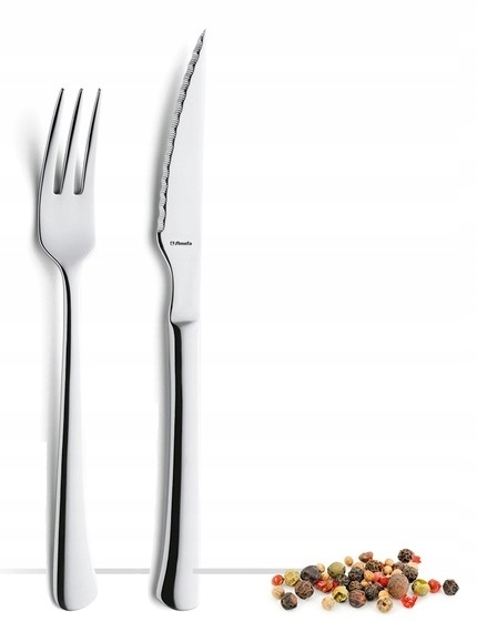 AMEFA 12 SZTUĆCE CHULATERO PIZZA STEK GRILL ZESTAW NÓŻ ZĄBKI WIDELEC 6 OSÓB Liczba elementów w zestawie 12