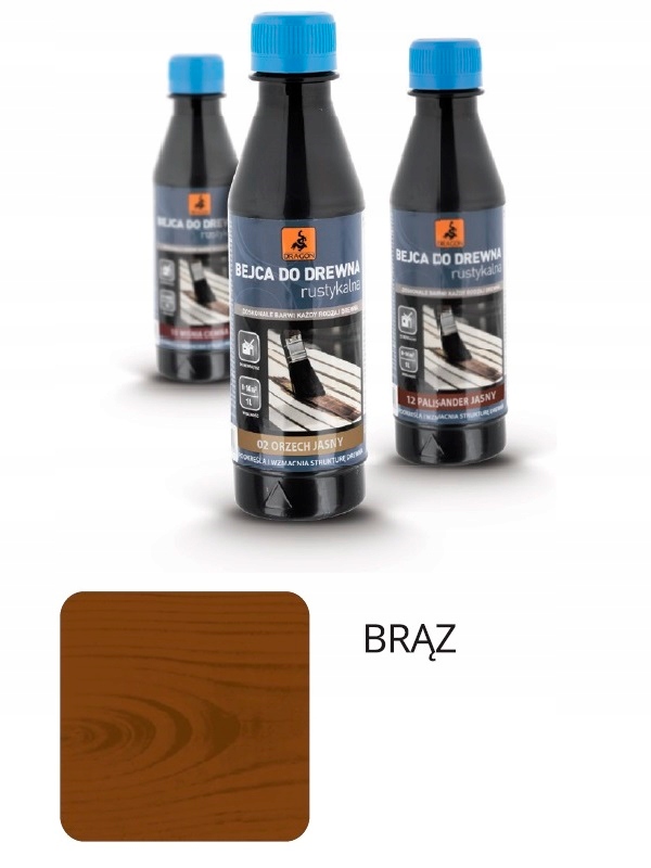 

Bejca Do Drewna Dragon 0,2 l Brąz