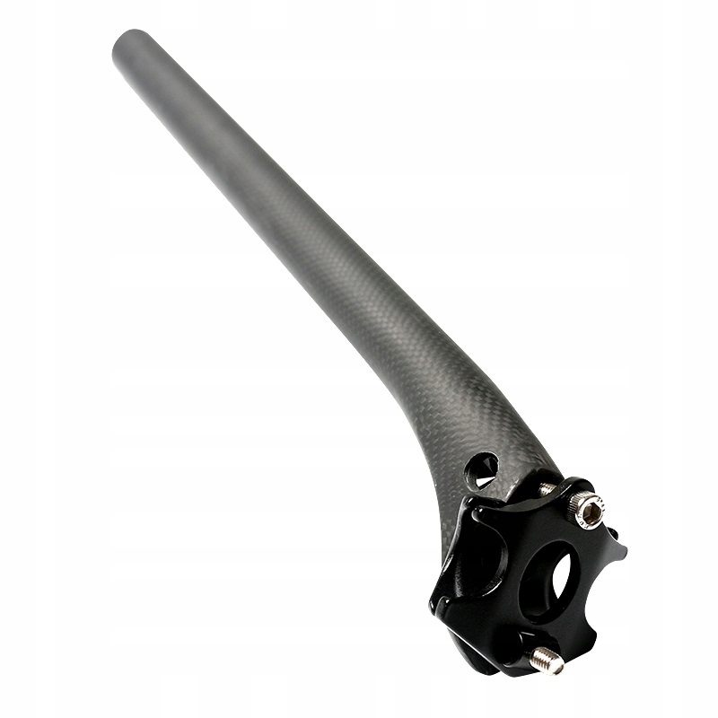 XC BLACK Carbon sztyca MTB Szosa 27.2 offset NOWA połysk Model Race