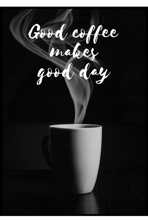 

30x40 Plakat czarny coffee napis kawa do kuchni