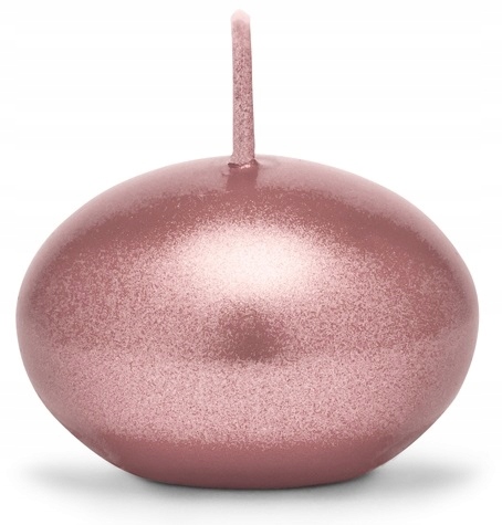 

Świeczka Pływająca Metaliczna Różowe Złoto 4 CM