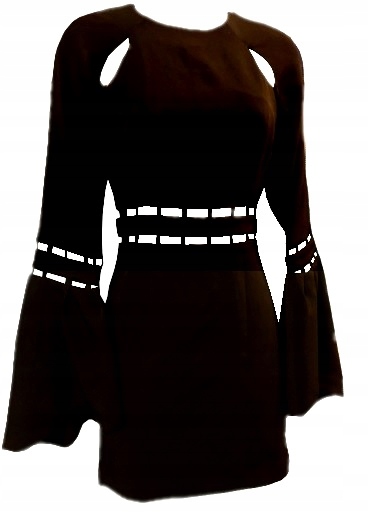 Šaty Mini Vroubkované Rukávy Finders Keepers vel. S