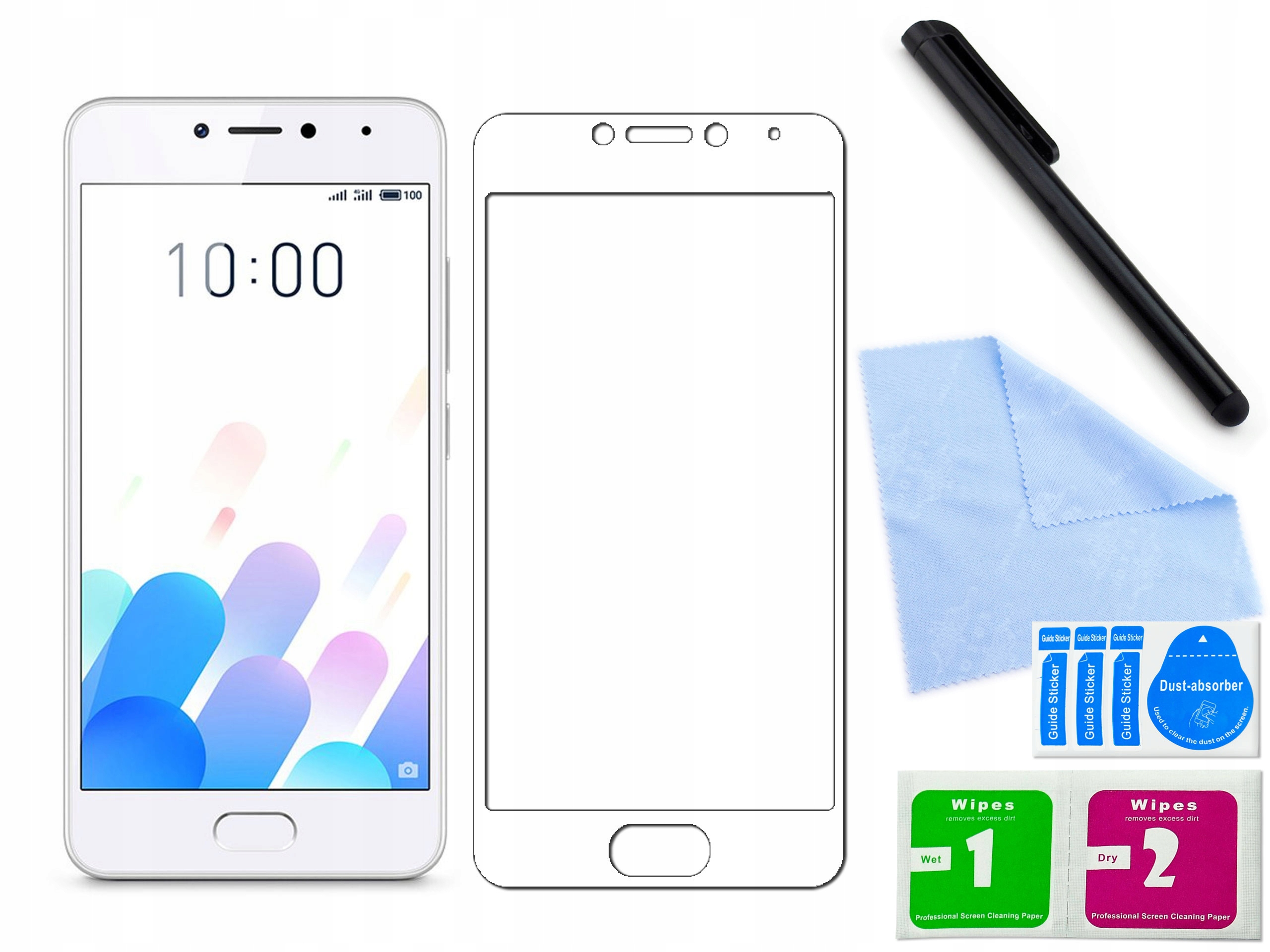 

Szkło 3D, curved, do Meizu Noblue A5 kolor Biały