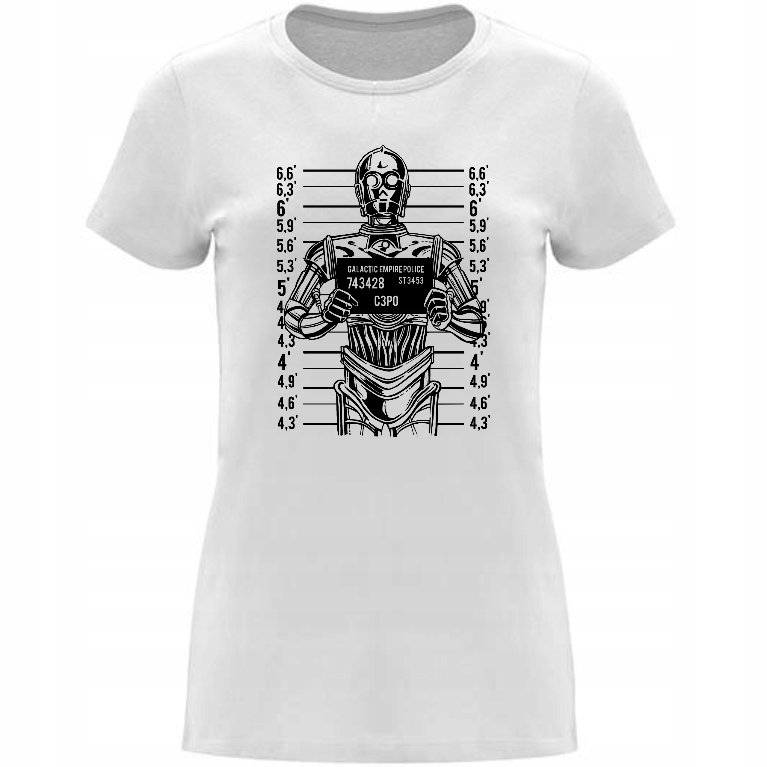 

Koszulka damska Star Wars C3PO Mugshot S